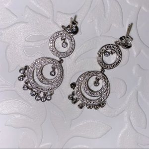 Sterling silver .925 dangling long earrings